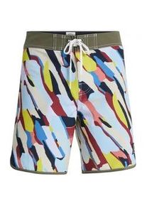 Boardshorts Quiksilver "Original Scallop 18", Herren, Gr. 31SM, grape leaf heatwave, Obermaterial: 92% Microfaser, 8% Elasthan;, Hosen