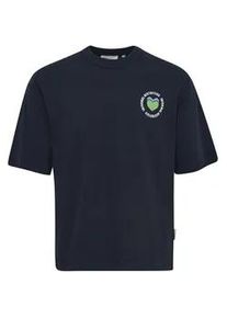 T-Shirt Casual Friday "T-Shirt CFTue", Damen, Gr. XL, blau (schwarz navy), Web, Obermaterial: 100% Baumwolle CO., relaxed fit normal, Rundhals, Shirts T-Shirt