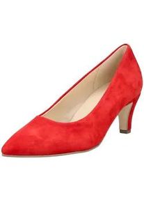 Pumps Gabor "Gabor Pumps Veloursleder", Damen, Gr. 39, rot, Veloursleder, Schuhe Pumps
