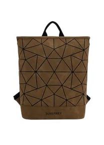 Rucksack SURI FREY "Rucksack SFY SURI Sports Jessy-Lu", Damen, Gr. B/H/T: 32cm x 34cm x 10cm, grau (taupe 900), Obermaterial: 60% Polyurethan PU. 40% Polyester PES., Rucks&auml;cke Rucksack