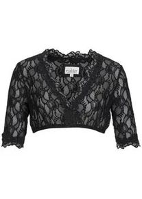 N&uuml;bler Dirndlbluse N&Uuml;BLER "Dirndlbluse 3/4 Arm Laura", Damen, Gr. 42, schwarz, Obermaterial: 87% Polyamid PA. 13% Elasthan EL., Blusen Dirndlbluse