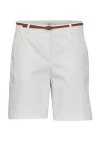 Shorts oxmo "Shorts OXDaney", Damen, Gr. 44, N-Gr, wei&szlig; (sanftes wei&szlig;), Obermaterial: 98% Baumwolle CO. 2% Elasthan EL., Hosen Shorts