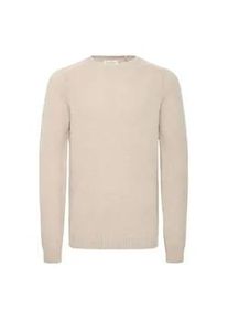 Strickfleece-Pullover Casual Friday "Strickpullover CFBERT", Herren, Gr. 3XL, beige (silber lining), Obermaterial: 50% Wolle mw. 50% Polyamid PA., Pullover