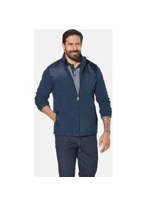 Sweatjacke Jan Vanderstorm "Fleecejacke JORVIK", Herren, Gr. 5XL, blau, Obermaterial: 100% Polyester COOLMAX PES(Coolmax)., Sweatjacken Sweatjacke