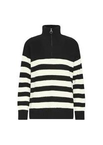 Troyer oxmo "Troyer OXKALANE", Damen, Gr. L, schwarz (true schwarz), Obermaterial: 70% Baumwolle CO recyc.. 30% Polyester Pol. recyc.., Pullover Troyer