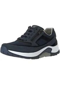 Sneaker PIUS Gabor "Pius Gabor Sneaker Leder/Textil", Herren, Gr. 42, blau (blau, schwarz), Leder, Textil, Schuhe Sneaker