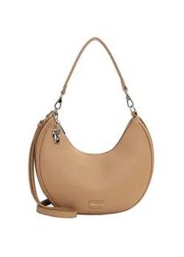 Beuteltasche Tamaris "Beutel TAS Katharina", Damen, Gr. B/H/T: 31cm x 28cm x 10cm 0, beige (sand 420), Polyurethan, Taschen Beuteltasche