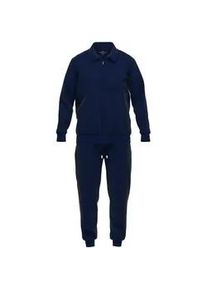 G&ouml;tzburg Sweater G&Ouml;TZBURG "Trainingsanzug", Herren, Gr. L, blau, Obermaterial: 95% Baumwolle CO. 5% Elasthan EL., Sweatshirts Sweater