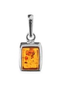 Kettenanh&auml;nger OSTSEE-SCHMUCK "- Stefanie - Silber 925/000 - Bernstein" Gr. 22, silber (silber 925, silberfarben, wei&szlig;), Schmuckanh&auml;nger, Damen, Silber 925 (Sterlingsilber), Kettenanh&auml;nger