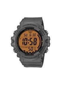 Chronograph, grau, orange, Casio TIMELESS COLLECTION, Armbanduhren, Herren, Chronograph, Quarzuhr, Armbanduhr, Herrenuhr, digital, automatischer Kalender