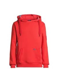 Kapuzenpullover SALZHAUT "Hoodie HEFF", Herren, Gr. S, rot (chilli rot), Obermaterial: 55% Baumwolle CO. 45% Polyester PES., Pullover Kapuzenpullover