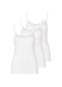 Achseltop Nina von C. "Damen Tr&auml;gerhemd GOTS Fine Cotton", Damen, Gr. 42, N-Gr, wei&szlig;, Obermaterial: 100% Baumwolle CO(Bio)., Unterhemden