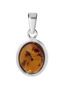 Kettenanh&auml;nger OSTSEE-SCHMUCK "- Classic 10 x 8 mm - Silber 925/000 - Bernstein" Gr. 21, silber (silber 925, silberfarben, wei&szlig;), Schmuckanh&auml;nger, Damen, Silber 925 (Sterlingsilber), Kettenanh&auml;nger