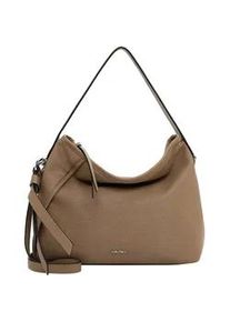 Beuteltasche SURI FREY "Beutel SFY Macy", Damen, Gr. B/H/T: 40cm x 28cm x 12cm 0, grau (taupe 900), Polyurethan, Taschen Beuteltasche
