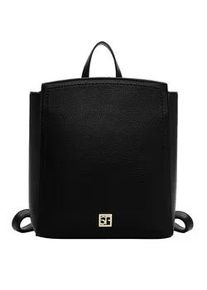 Rucksack SURI FREY "Rucksack SFY Amey", Damen, Gr. B/H/T: 30cm x 32cm x 11cm, schwarz (schwarz 100), Obermaterial: 60% Polyurethan PU. 40% Polyester PES., Rucks&auml;cke Rucksack