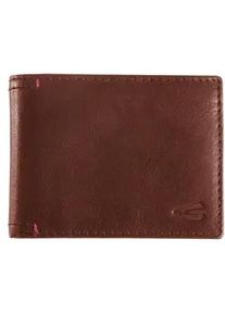 Geldb&ouml;rse Camel Active "Salamanca", Herren, braun, Leder, clean, gepflegt, unifarben mit Farbeinsatz, Kleinlederwaren, Portemonnaie, Geldbeutel mit kontrastreichem Handstich-Detail