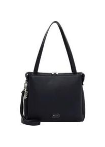 Shopper Tamaris "Shopper TAS Katharina", Damen, Gr. B/H/T: 30,5cm x 26cm x 12cm 0, blau (blau 500), Polyurethan, Taschen Shopper