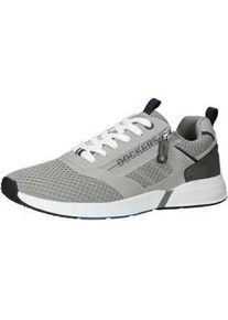 Sneaker Dockers BY GERLI "Dockers by Gerli Sneaker Lederimitat", Herren, Gr. 44, dunkelgrau, Lederimitat, Schuhe Sneaker