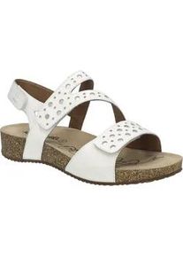 Sandale Josef Seibel "Tonga 91, weiss-silber", Damen, Gr. 37, wei&szlig; (wei&szlig;, silber), Obermaterial: 100% Rindsleder Leather cow., Schuhe Sandale