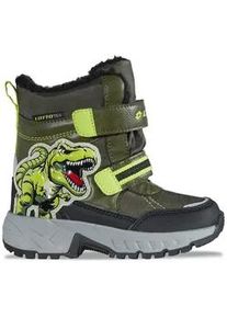 Winterboots Lotto, Kinder, Gr. 35, olive, gr&uuml;n, Synthetik, mehrfarbig, Schuhe Winterboots, - mit Blinklichtern