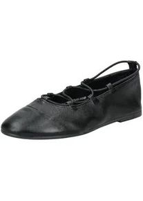 Ballerina Steve Madden "Steve Madden Ballerinas Leder", Damen, Gr. 39, schwarz, Leder, Schuhe Ballerina