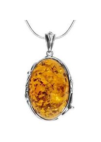 Kette mit Anh&auml;nger OSTSEE-SCHMUCK "- Anneliese - Silber 925/000 - Bernstein" Gr. 60, silber (silber 925, silberfarben, wei&szlig;), Schmuck_Sets, Damen, 60, Silber 925 (Sterlingsilber)