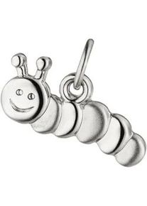Kettenanh&auml;nger Jobo "Anh&auml;nger Kinderanh&auml;nger Raupe", silber 925, Schmuckanh&auml;nger, M&auml;dchen, Silber 925 (Sterlingsilber), Kettenanh&auml;nger, 925 Silber rhodiniert