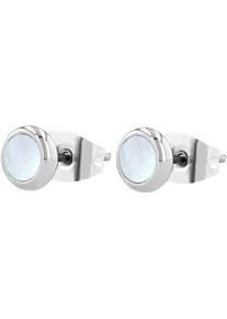 Adelia&acute;s Paar Ohrh&auml;nger ADELIA ́S "Damen Ohrringe &ndash; Ohrstecker aus Edelstahl mit Perlmutt", Damen, Gr. Damen, Edelstahl, silber, Ohrringe, Ideal als Geschenk f&uuml;r besondere Anl&auml;sse