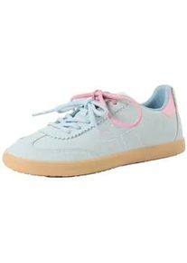 Sneaker Tamaris "Tamaris Sneaker Veloursleder/Synthetik", Damen, Gr. 42, hellblau, Synthetik, Veloursleder, Schuhe Sneaker