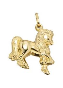 Kettenanh&auml;nger Jobo "Anh&auml;nger Kinderanh&auml;nger Pferd 18 mm", gelbgold 333, Schmuckanh&auml;nger, M&auml;dchen, Gelbgold 333, Kettenanh&auml;nger, 333 Gold