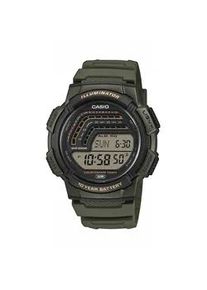 Chronograph, dunkelgr&uuml;n, CASIO TIMELESS COLLECTION, Armbanduhren, Herren, Chronograph, Quarzuhr, Armbanduhr, Herrenuhr, digital, automatischer Kalender