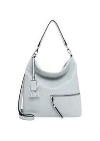 Beuteltasche Tamaris "Beutel TAS Nele", Damen, Gr. B/H/T: 37cm x 33cm x 14cm 0, blau (lightblau 530), Polyurethan, Taschen Beuteltasche