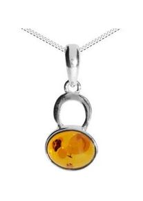 Kette mit Anh&auml;nger OSTSEE-SCHMUCK "- Hedda - Silber 925/000 - Bernstein" Gr. 45, silber (silber 925, silberfarben, wei&szlig;), Schmuck_Sets, Damen, 45, Silber 925 (Sterlingsilber)