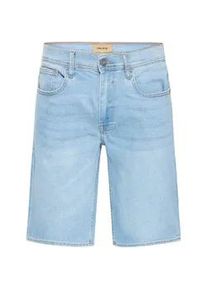 Shorts Blend "BHTWISTER SLM/REG DENIMSHORTS", Herren, Gr. L, N-Gr, denim light blau, Web, Obermaterial: 80% Baumwolle, 18% Polyester, 2% Elasthan, unifarben, regular fit, Hosen Shorts