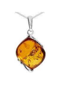 Kette mit Anh&auml;nger OSTSEE-SCHMUCK "- Sally - Silber 925/000 - Bernstein" Gr. 45, silber (silber 925, silberfarben, wei&szlig;), Schmuck_Sets, Damen, 45, Silber 925 (Sterlingsilber)