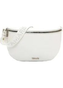 Umh&auml;ngetasche Tamaris "Umh&auml;ngetasche TAS Kiri", Damen, Gr. B/H/T: 26cm x 17cm x 6cm 0, wei&szlig; (wei&szlig; 300), Polyurethan, Taschen Umh&auml;ngetasche