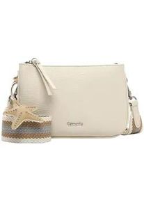 Umh&auml;ngetasche Tamaris "Umh&auml;ngetasche TAS Kea", Damen, Gr. B/H/T: 24cm x 16cm x 5cm 0, beige (beige 400), Polyurethan, Taschen Umh&auml;ngetasche
