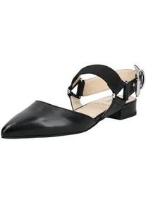 Ballerina Nero Giardini "Nero Giardini Ballerinas Leder", Damen, Gr. 40, schwarz, Leder, Schuhe Ballerina