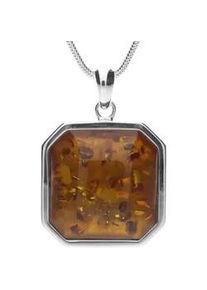 Kette mit Anh&auml;nger OSTSEE-SCHMUCK "- Xenia - Silber 925/000 - Bernstein" Gr. 42, silber (silber 925, silberfarben, wei&szlig;), Schmuck_Sets, Damen, 42, Silber 925 (Sterlingsilber)