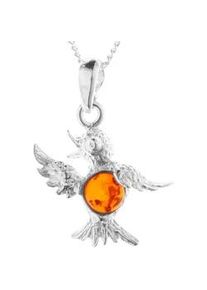 Kette mit Anh&auml;nger OSTSEE-SCHMUCK "- Kolibri - Silber 925/000 - Bernstein" Gr. 42, silber (silber 925, silberfarben, wei&szlig;), Schmuck_Sets, Damen, 42, Silber 925 (Sterlingsilber)