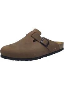 Pantolette Josef Seibel "Josef Seibel Pantoletten Leder", Herren, Gr. 43, braun, Leder, Schuhe Pantolette