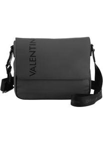 Umh&auml;ngetasche Valentino BAGS "DRAGONHAWK", Herren, Gr. B/H/T: 29cm x 24cm x 9cm, dunkelgrau, Textil, Taschen Umh&auml;ngetasche, Schultertasche, Herrentasche, Messenger Bag mit &Uuml;berschlag