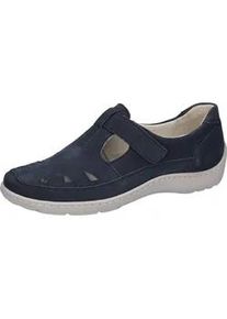 Waldl&auml;ufer Klettschuh WALDL&Auml;UFER "HENNI", Damen, Gr. 7 (40,5), nachtblau, Nubukleder, unifarben, Schuhe Klettschuh, Halbschuh, Bequemschuh in Komfortweite H (= sehr weit)