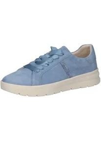 Sneaker Caprice "Caprice Sneaker Veloursleder", Damen, Gr. 38, mittelblau, Veloursleder, Schuhe Sneaker