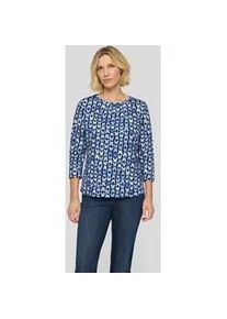 Print-Shirt Rabe "T-Shirt", Damen, Gr. 46, dunkelblau, 100%Baumwolle, tailliert, Shirts