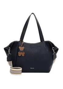 Shopper Tamaris "Shopper TAS Katrina", Damen, Gr. B/H/T: 52cm x 29cm x 12cm 0, blau (blau 500), Polyurethan, Taschen Shopper