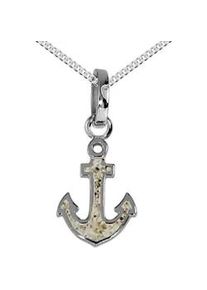 Kette mit Anh&auml;nger DUR "- Hoffnung 2.0 - Strandsand - Silber 925/000 -" Gr. 42, silber (silber 925, silberfarben, wei&szlig;), Schmuck_Sets, Damen, 42, Silber 925 (Sterlingsilber)