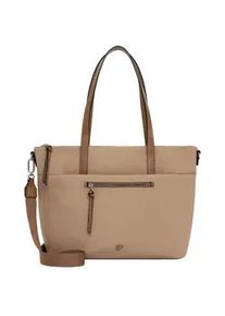 Shopper SURI FREY "Shopper SFY Destiney", Damen, Gr. B/H/T: 44cm x 30cm x 12,5cm 0, grau (taupe 900), Polyurethan, Taschen Shopper