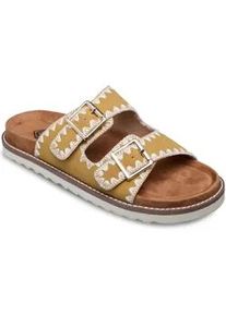 Sandale Roxy "Hyndira", Damen, Gr. 8,5(39), gelb sun, Obermaterial:Obermaterial: 93% Synthetik/7% Metall, Futter: 100% Textil, Laufsohle: 100% EVA;, Schuhe Sandale