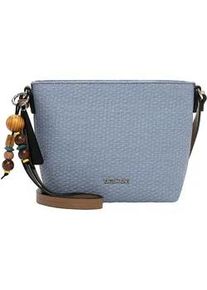 Emily & Noah Umh&auml;ngetasche EMILY & NOAH "Umh&auml;ngetasche E&N Johanna", Damen, Gr. B/H/T: 25cm x 19cm x 8cm 0, blau (lightblau 530), Polyurethan, Taschen Umh&auml;ngetasche